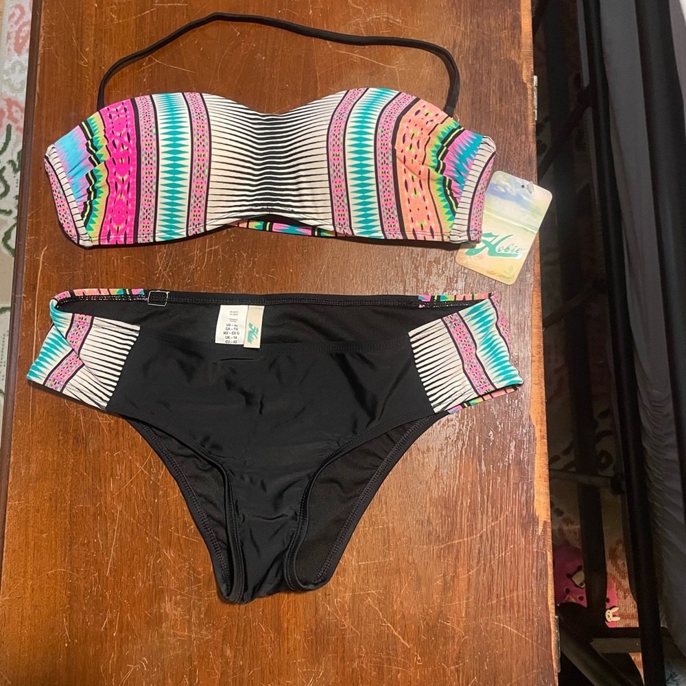 Colorful Striped Bikini Set